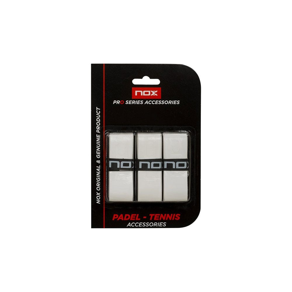 BLISTER (3 UNITS) OVERGRIP NOX PRO WHITE OVPROBLBL3