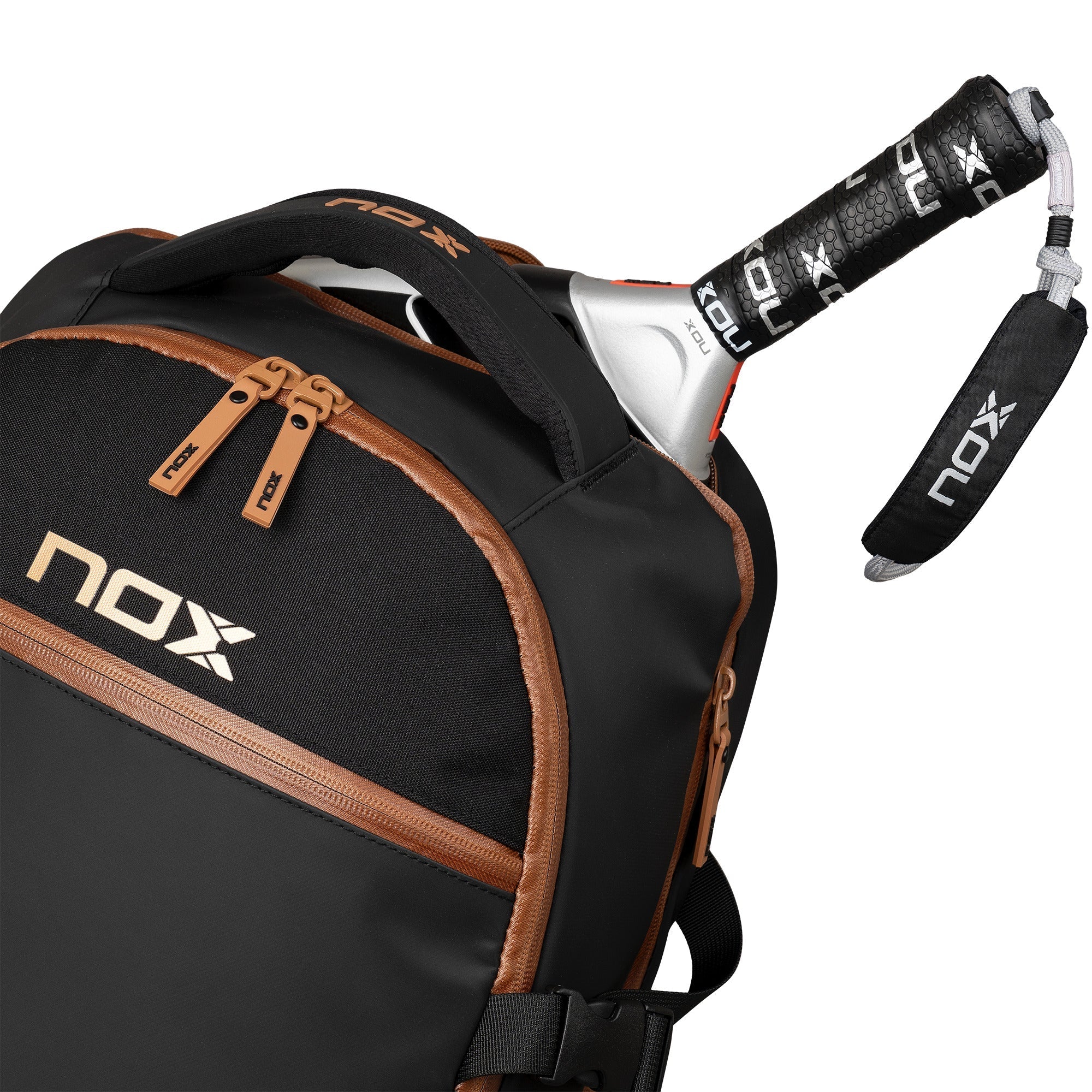 Mochila LUXURY OPEN SERIES negro/marrón - NOX2024Mochilas