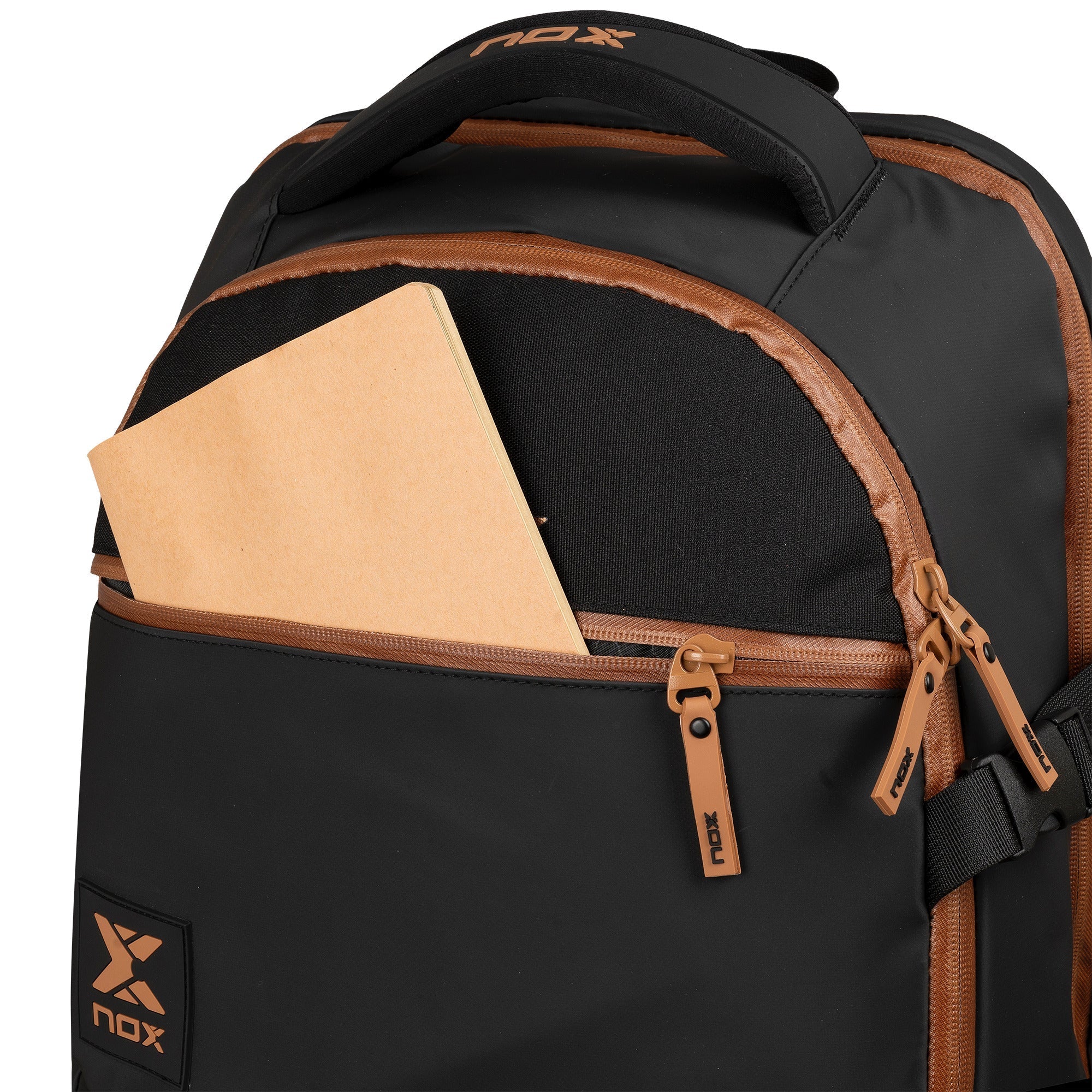 Mochila LUXURY OPEN SERIES negro/marrón - NOX2024Mochilas