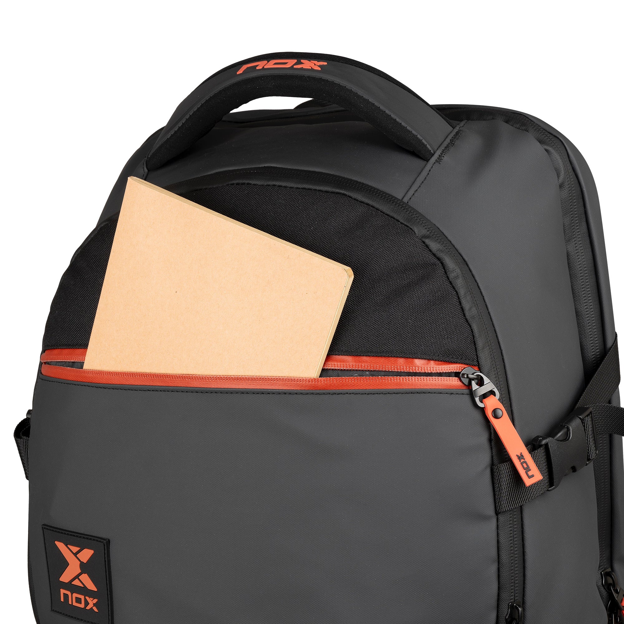 Mochila LUXURY OPEN SERIES negro/rojo - NOX2024Mochilas