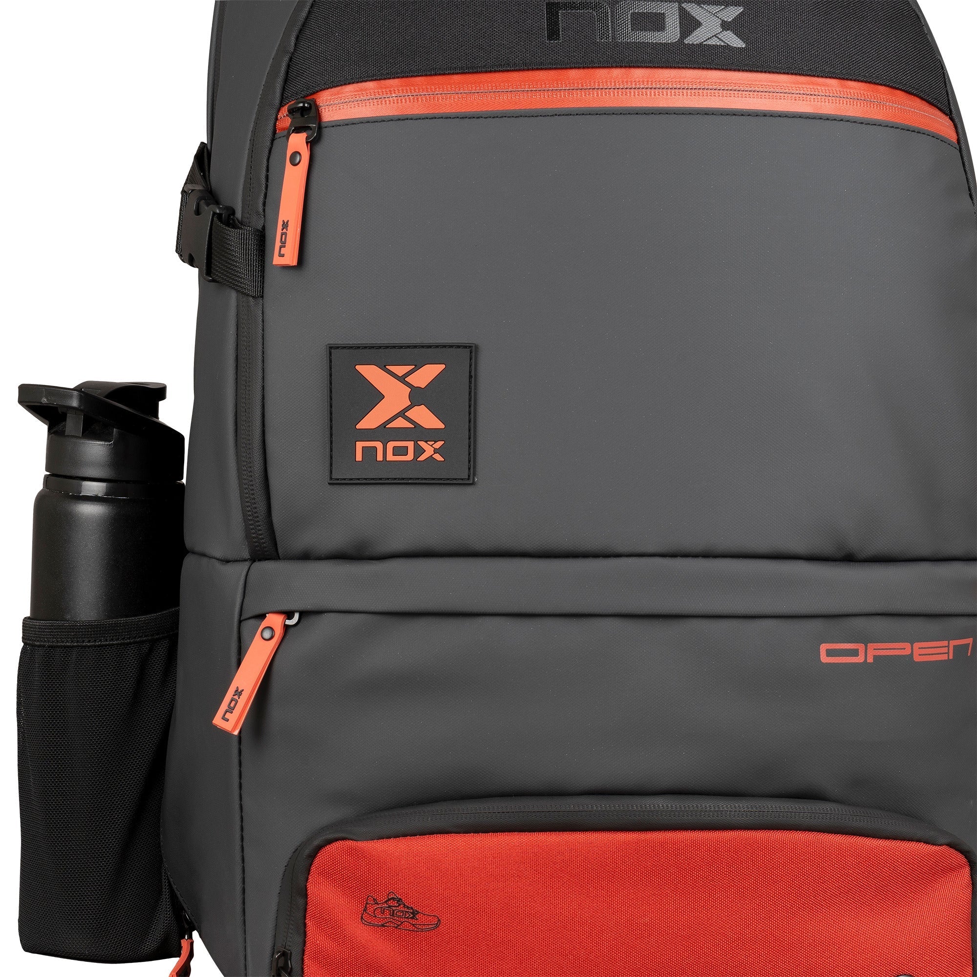 Mochila LUXURY OPEN SERIES negro/rojo - NOX2024Mochilas