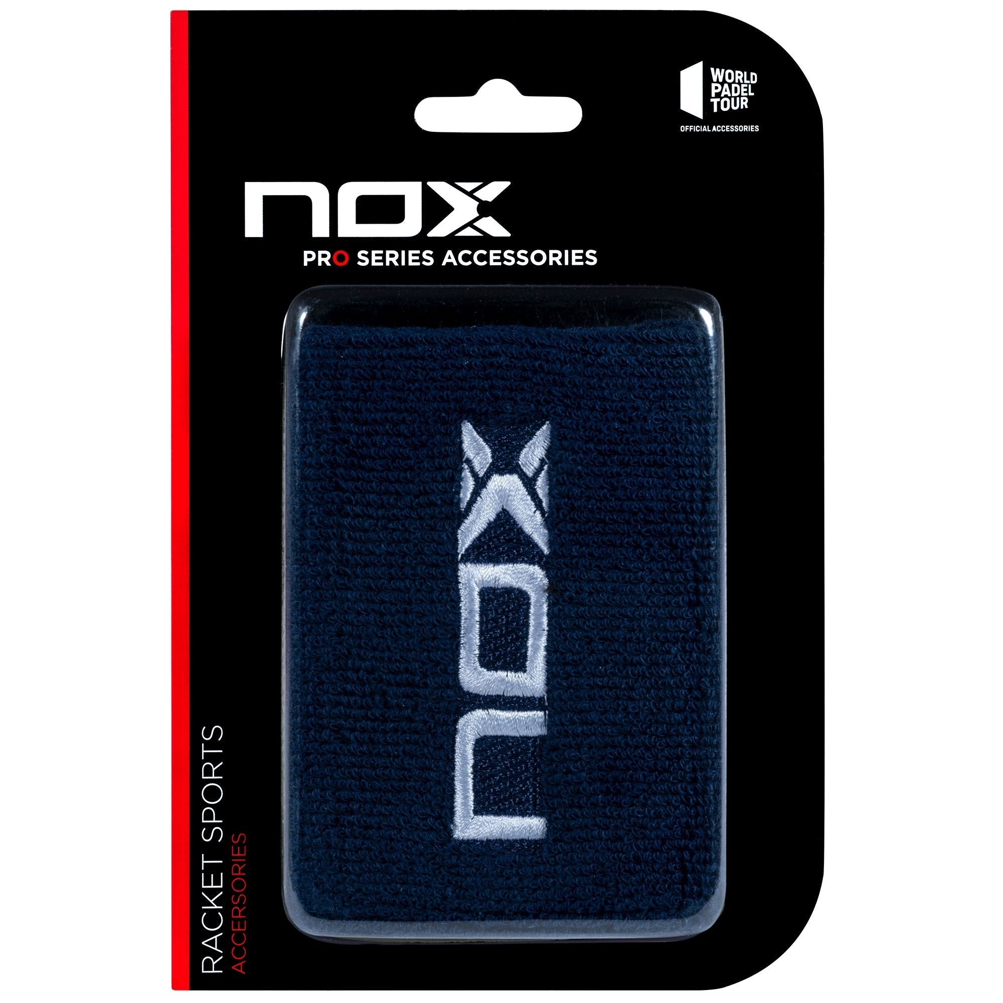 Muñequeras deportivas NOX azul marino/blanco - NOXmuñequerasMuñequeras