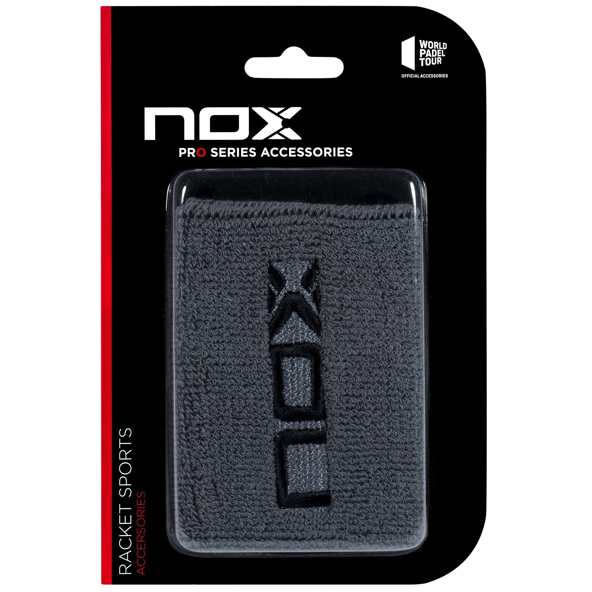 Muñequeras deportivas NOX gris/negro - NOXmuñequerasMuñequeras