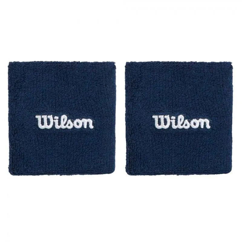 Wilson Muñequeras Cortas Azul Marino (x2)