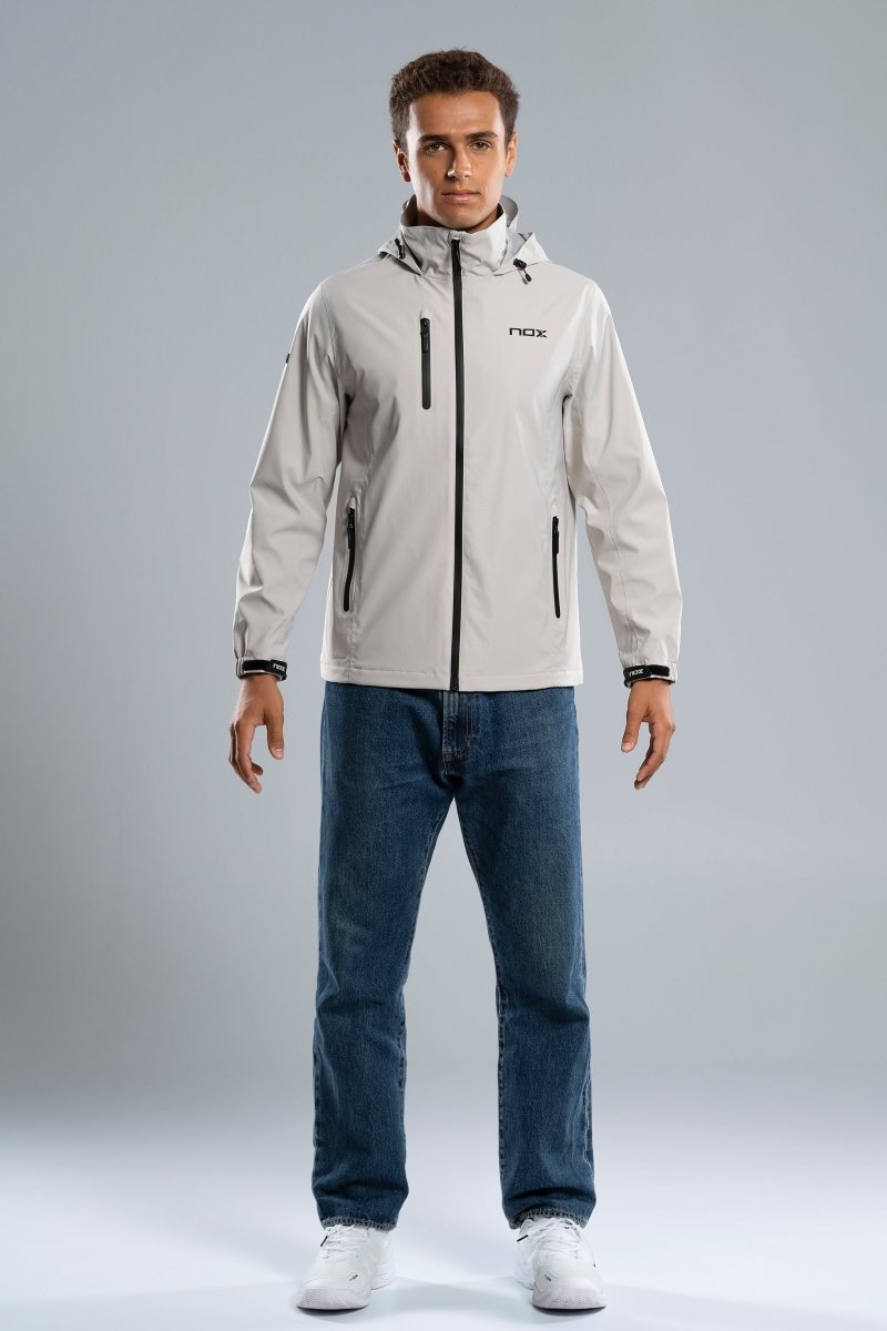 SOFTSHELL HOMBRE TEAM PALE GREY - NOXSoftshells