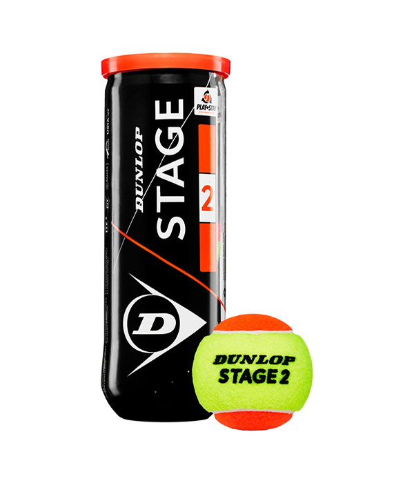 Dunlop Stage 2 Yellow/Orange Tennis Ball Can