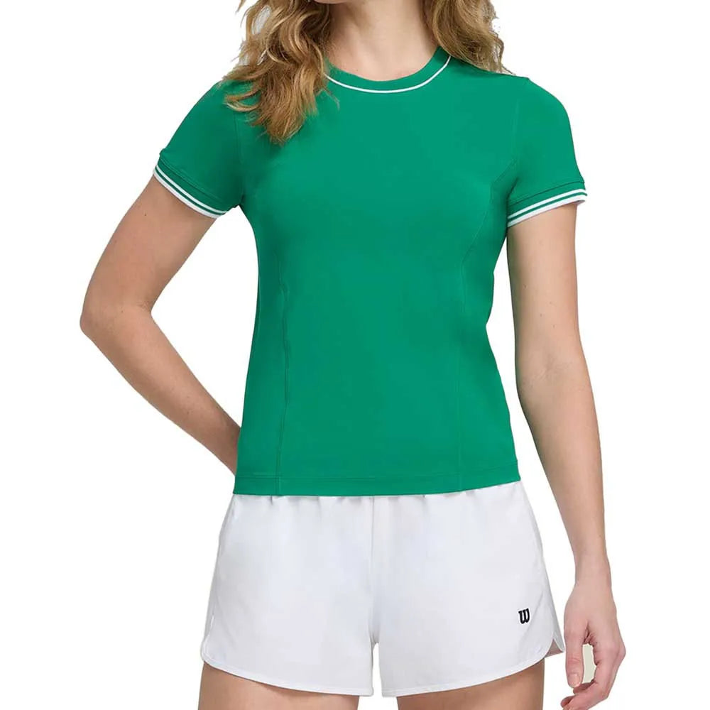 Camiseta Wilson Team Seamless Verde Mujer