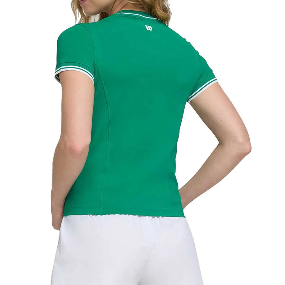 Camiseta Wilson Team Seamless Verde Mujer