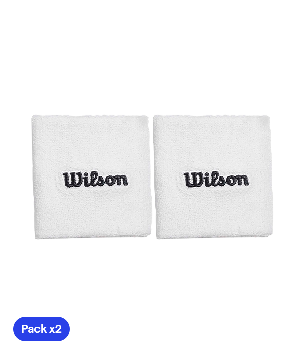 Muñequeras Cortas Wilson Blanco 2025 (x2)