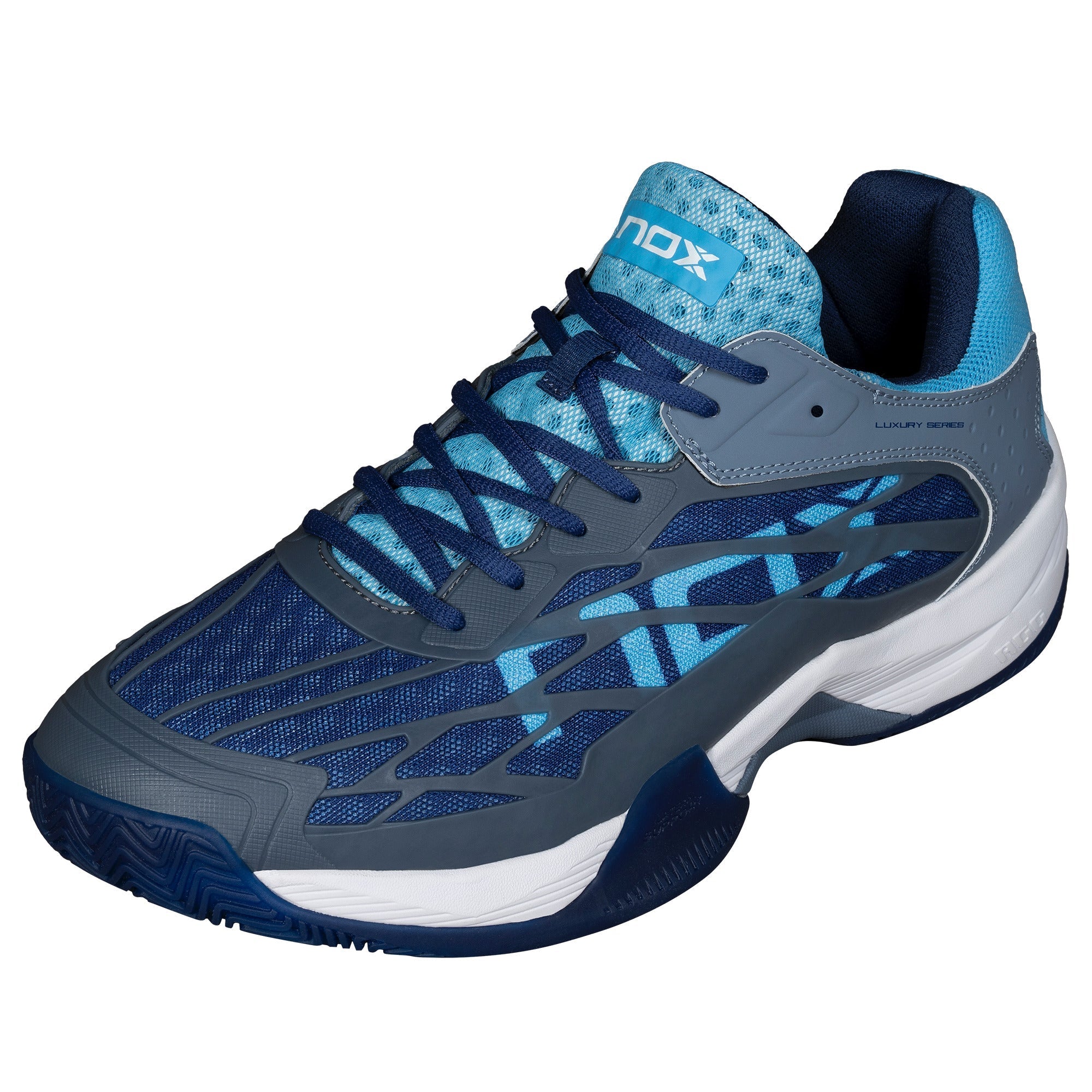 Zapatillas de pádel Nox AT10 LUX Piedra/Azul bonnie - NOX2024Zapatillas