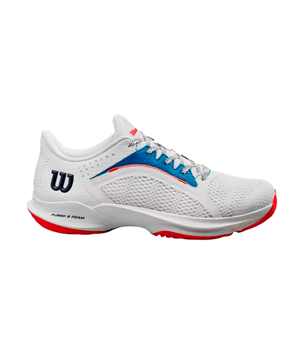 Wilson Hurakn 2.0 Women White/DV Blue/Wilson Red Sneakers