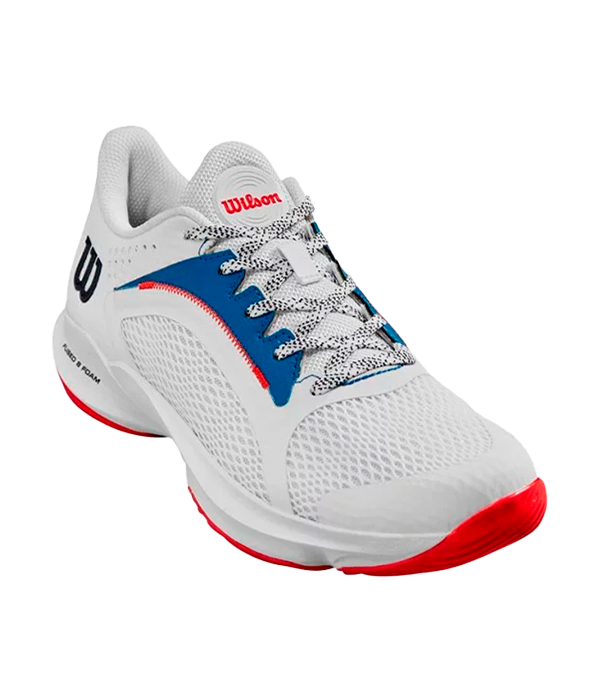 Wilson Hurakn 2.0 Women White/DV Blue/Wilson Red Sneakers